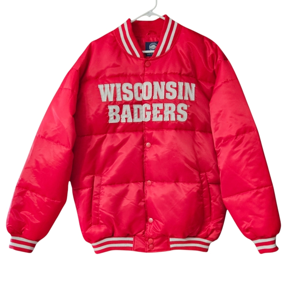 NWT Wisconsin Badgers Men's Puffer Jacket Size XL NEW UW-Madison GIII Sports